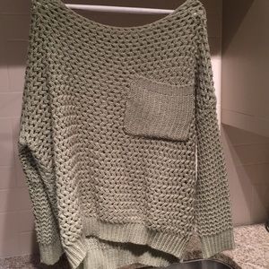 Sweater with front pocket